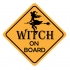 Auto/raam sticker witch on board1